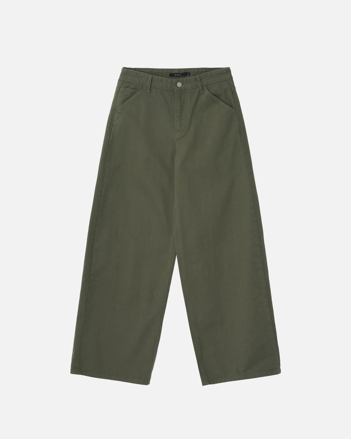 GBH / 26FW WIDE CINCH-BACK JEAN - Khaki