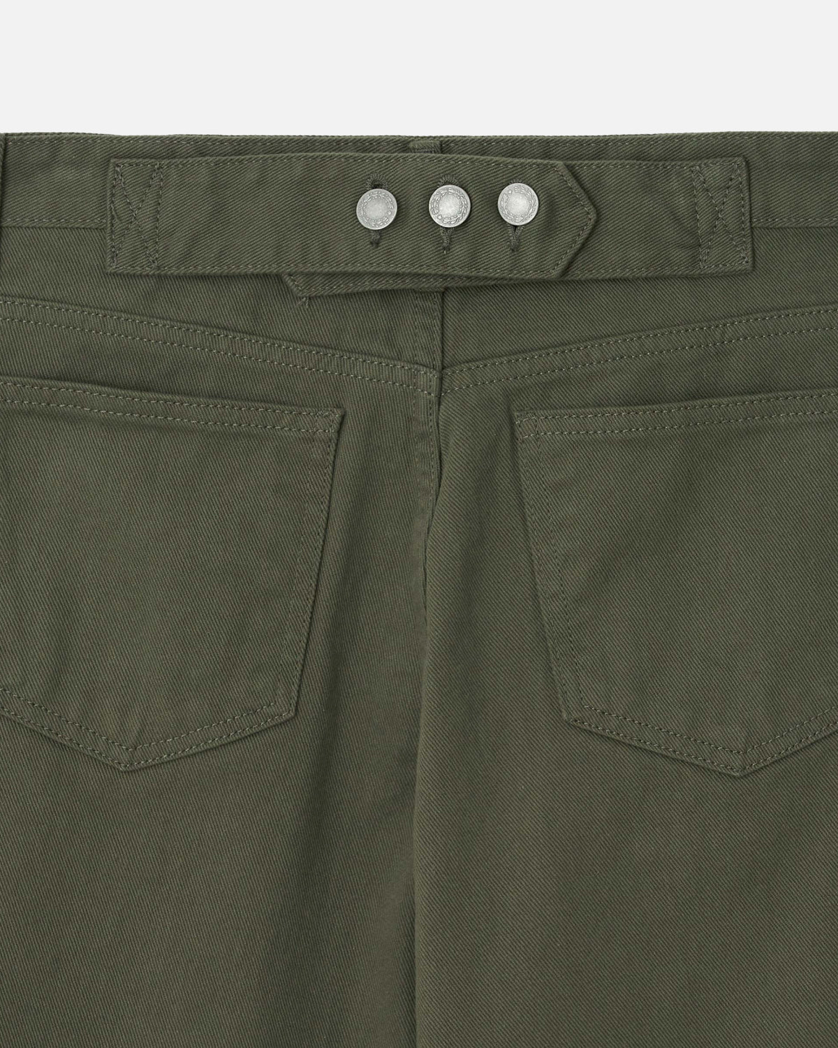 GBH / 26FW WIDE CINCH-BACK JEAN - Khaki