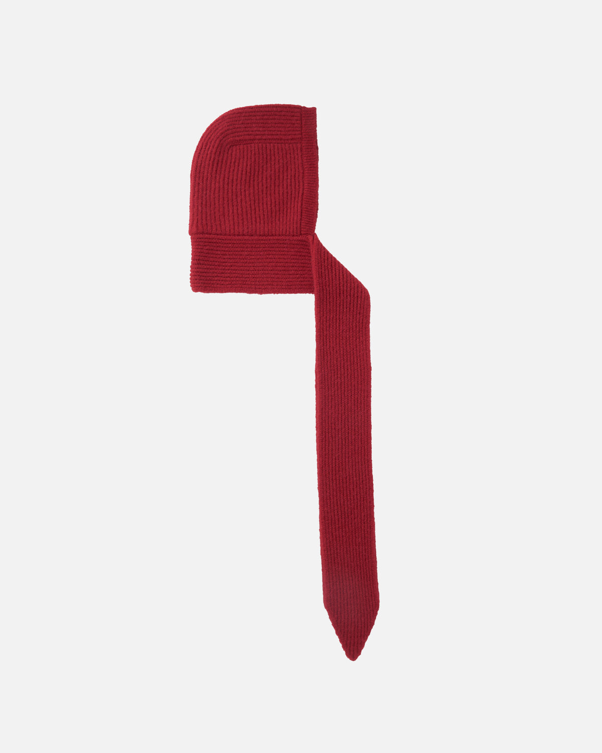 GBH / WOOL ALPACA HOOD SCARF - Red