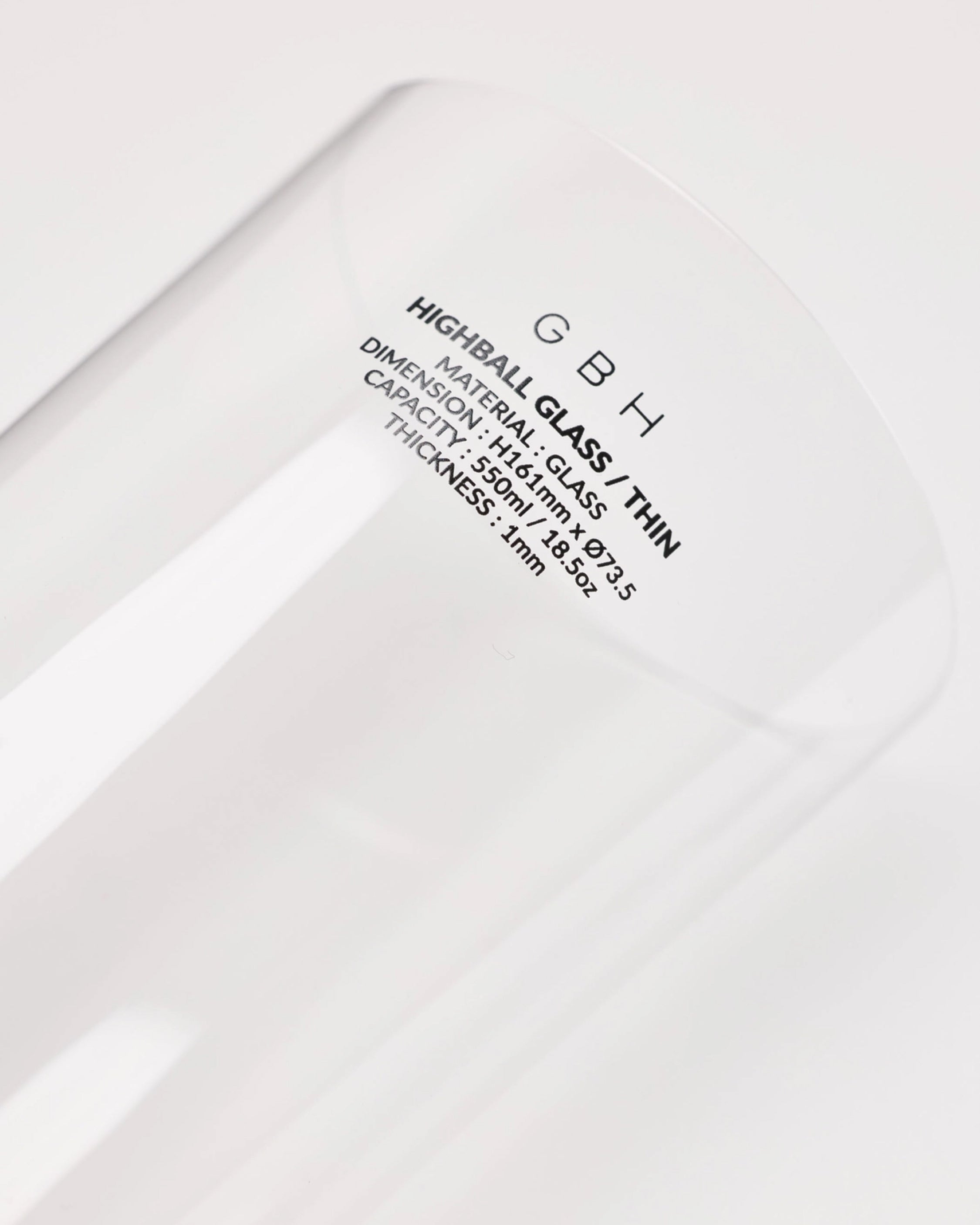 GBH / Highball Glass Thin