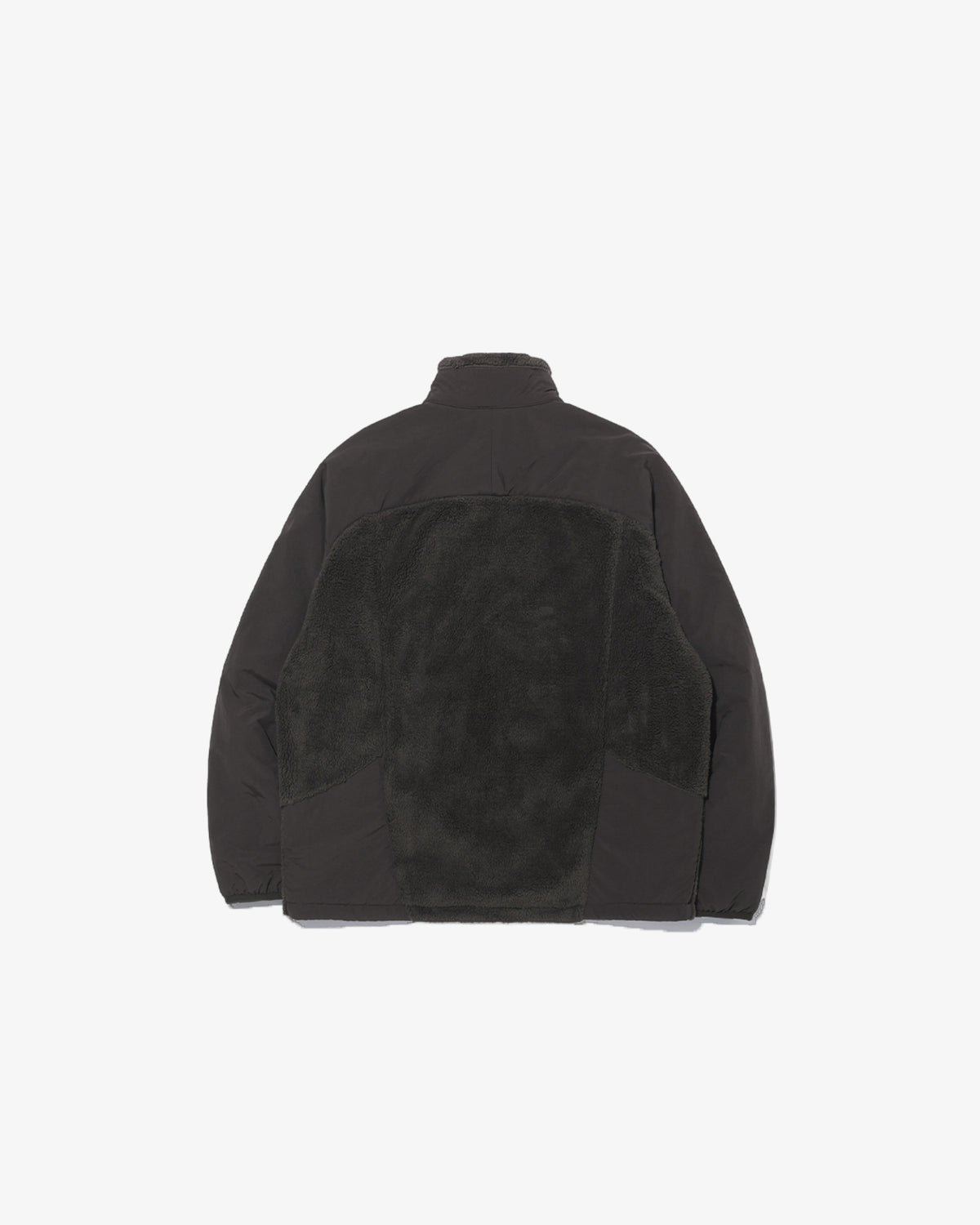 GOYOWEAR / Nylon Shear Fleece Jacket - Brown Grey