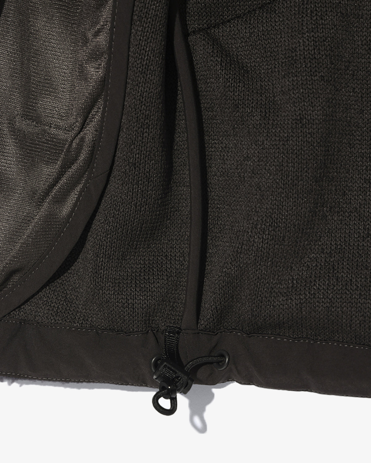 GOYOWEAR / Nylon Shear Fleece Jacket - Brown Grey