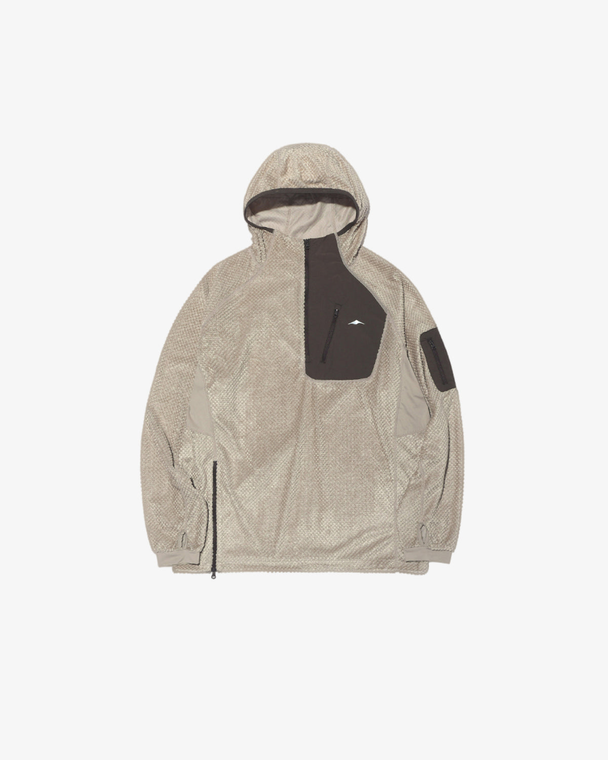 GOYOWEAR / Octa Light-Weight-Half Zip Hoodie - Beige
