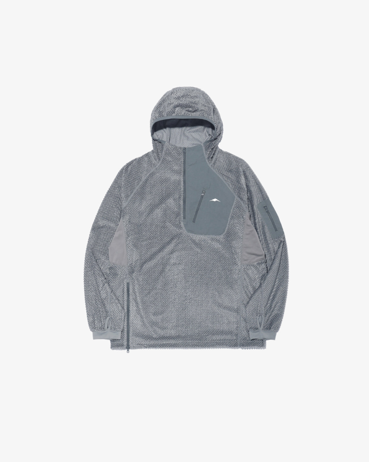 GOYOWEAR / Octa Light-Weight-Half Zip Hoodie - Silver Grey