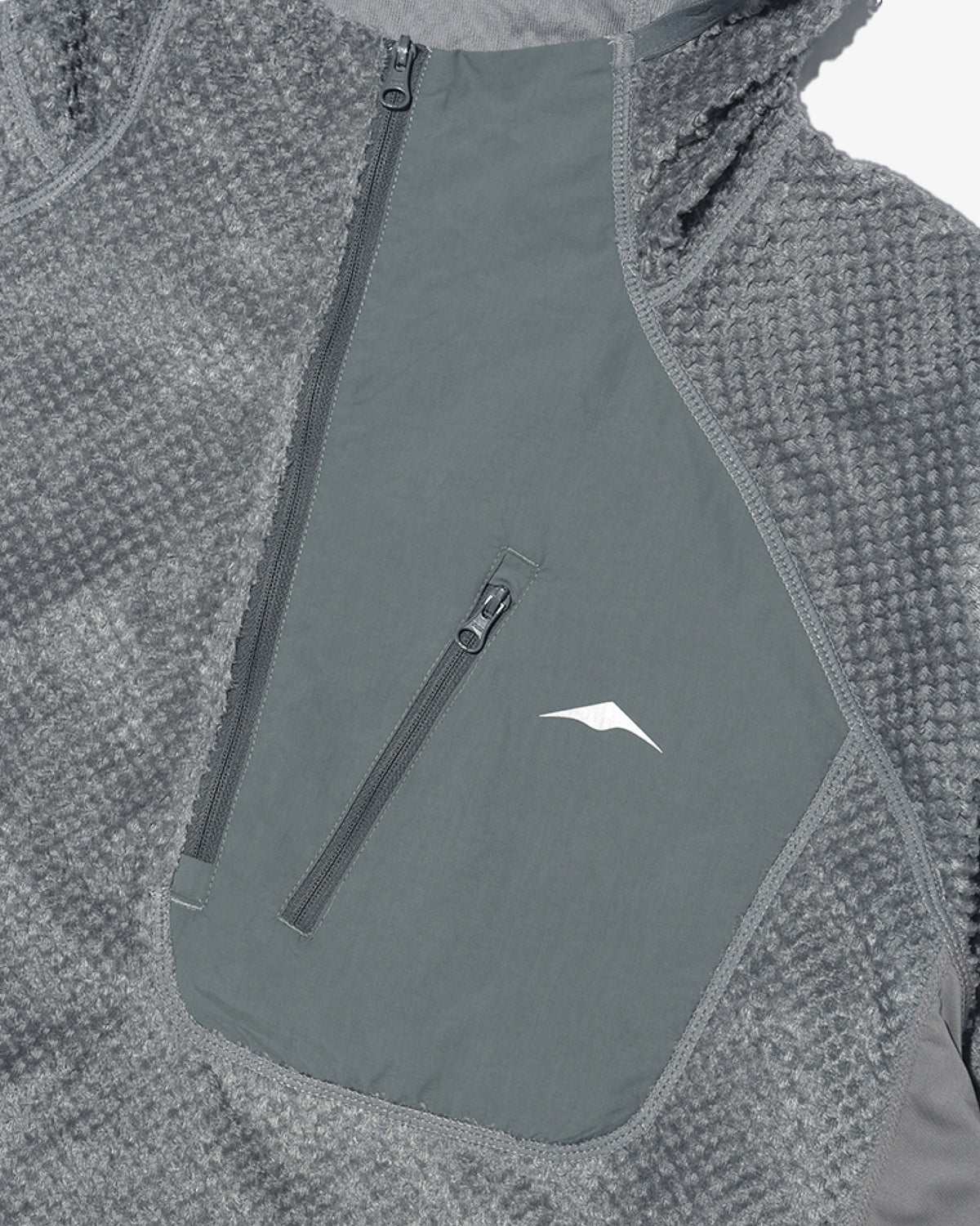 GOYOWEAR / Octa Light-Weight-Half Zip Hoodie - Silver Grey