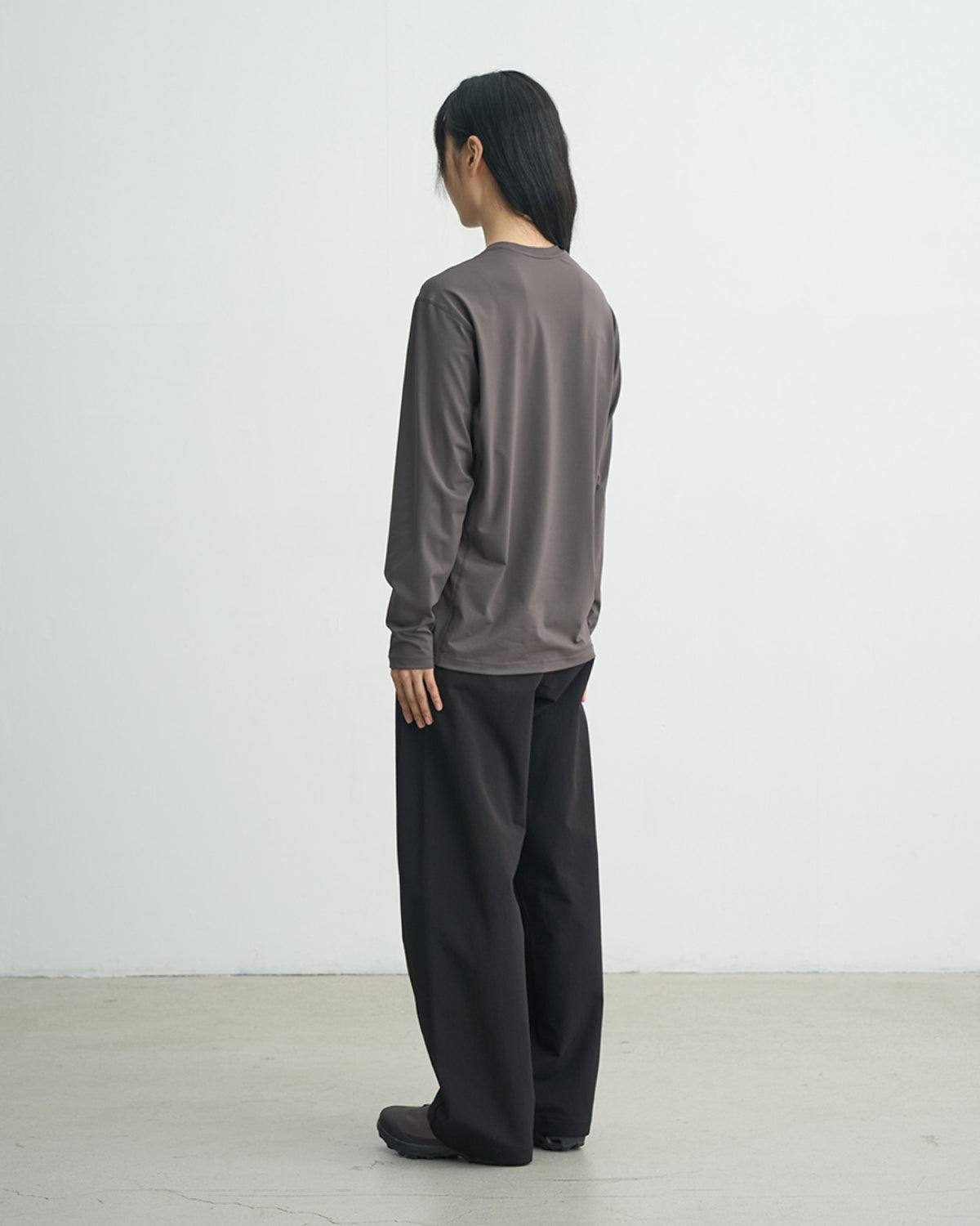 GOYOWEAR / Askin Logo Long Sleeve - Brown Grey