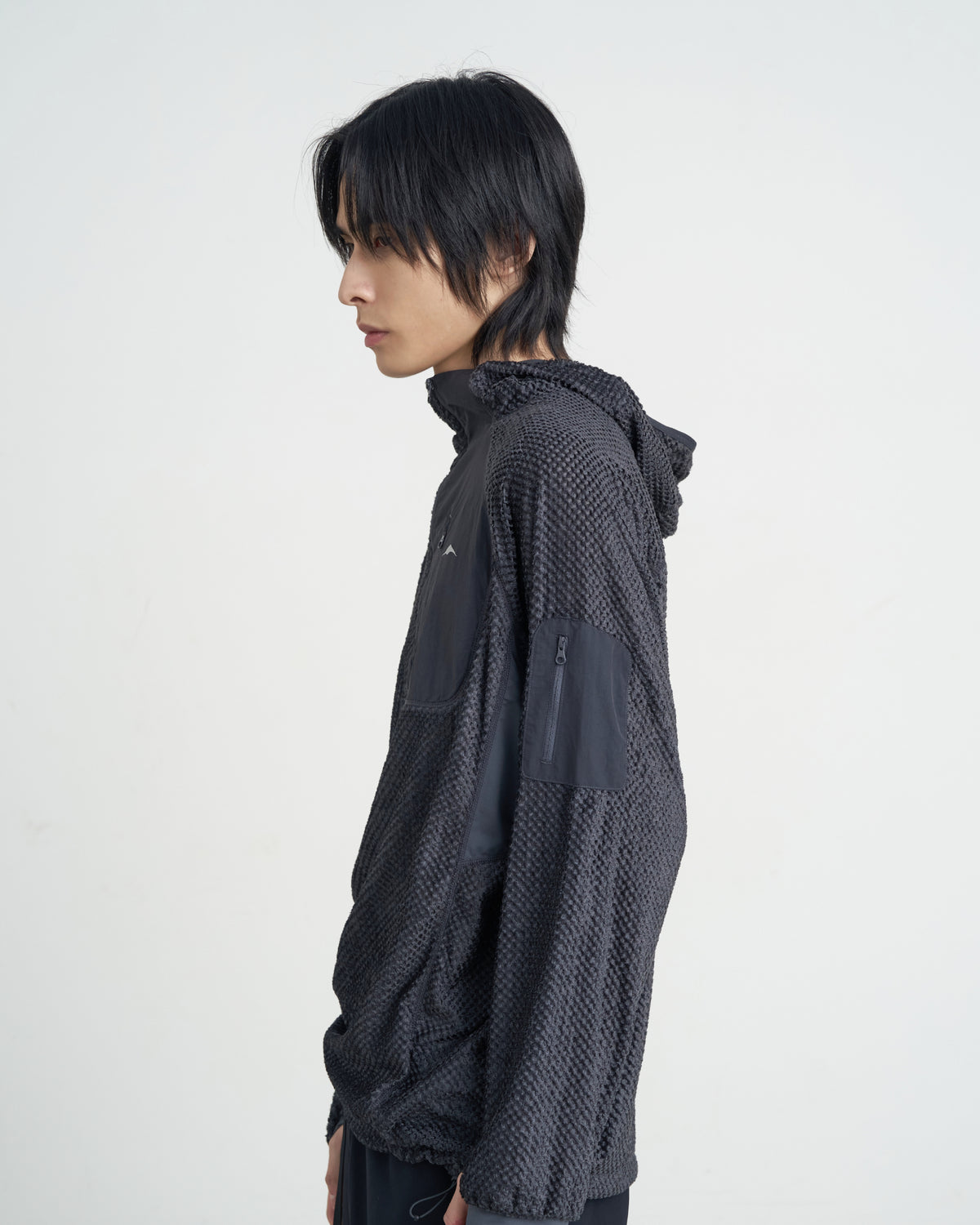 GOYOWEAR / Octa Light-Weight-Half Zip Hoodie - Anthracite Grey