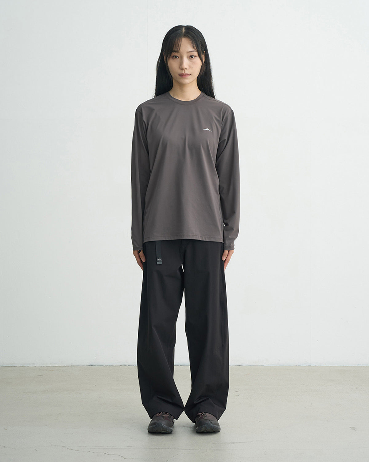 GOYOWEAR / Askin Logo Long Sleeve - Brown Grey