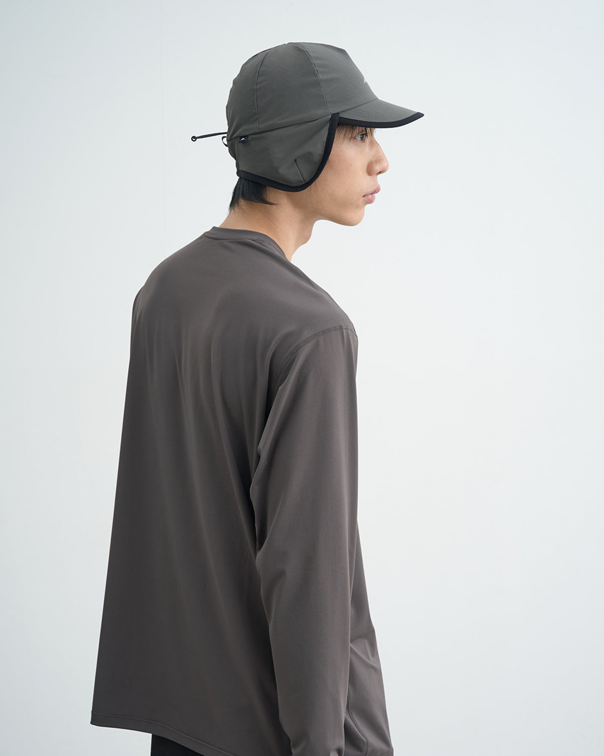 GOYOWEAR / Askin Logo Long Sleeve - Brown Grey