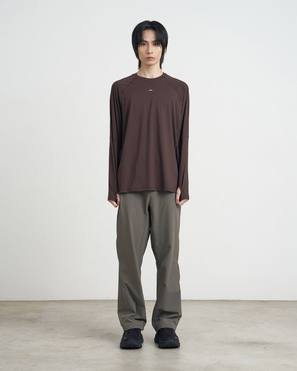 GOYOWEAR / Division Askin Logo Long Sleeve - Espresso