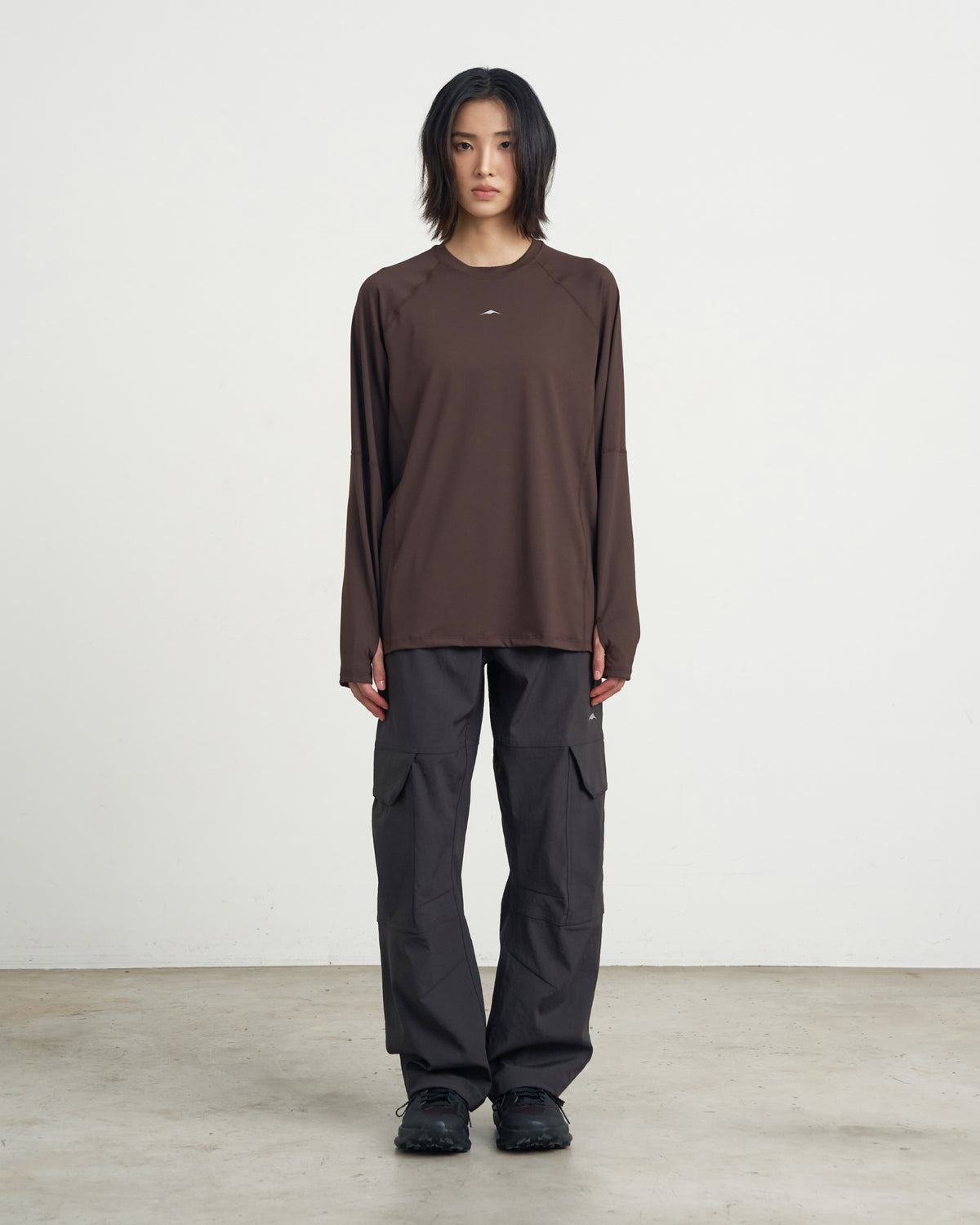 GOYOWEAR / Division Askin Logo Long Sleeve - Espresso