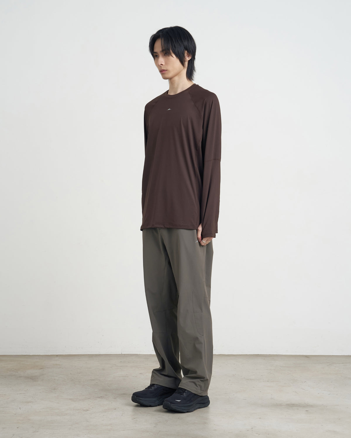GOYOWEAR / Division Askin Logo Long Sleeve - Espresso