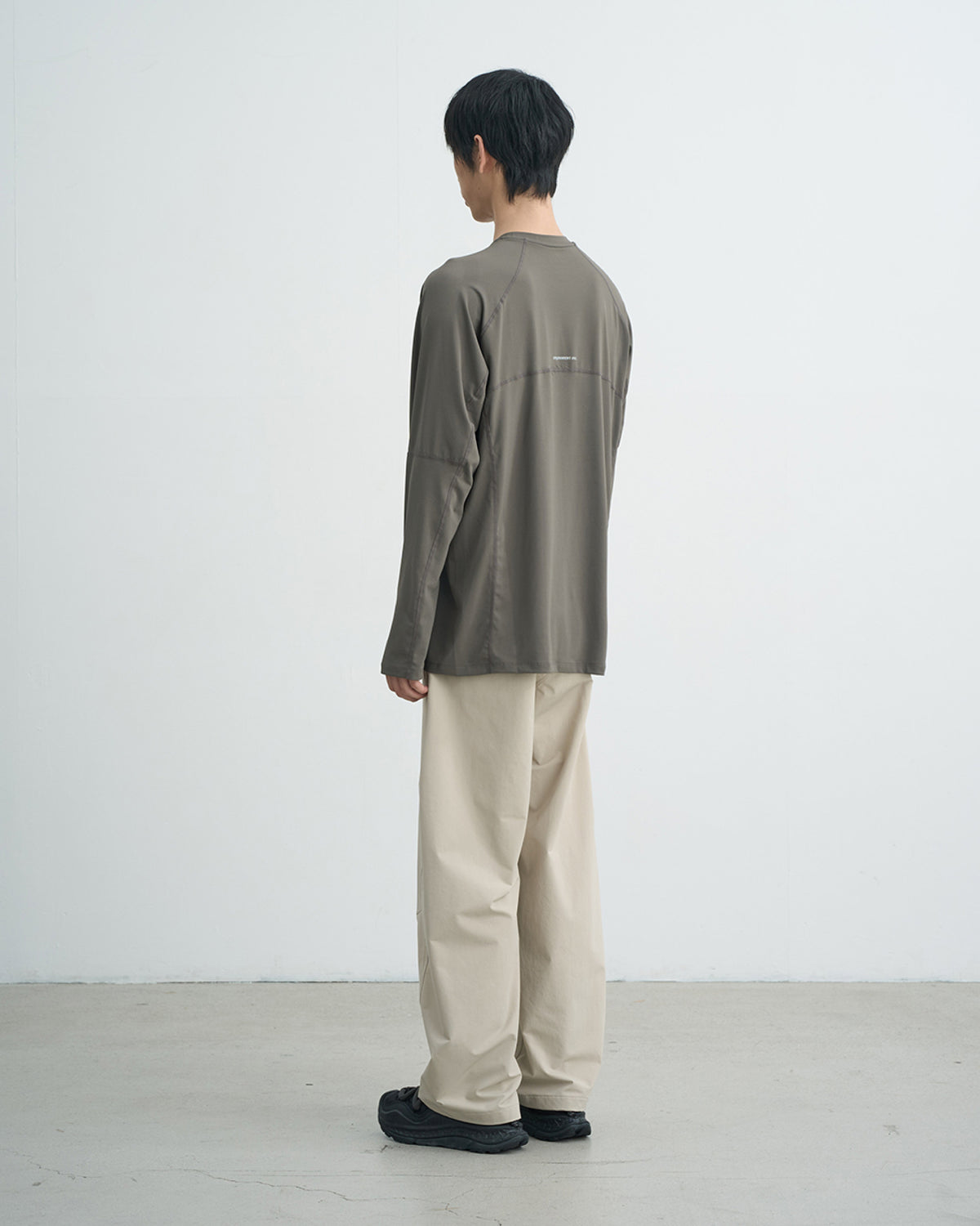 GOYOWEAR / Division Askin Logo Long Sleeve - Khaki Grey