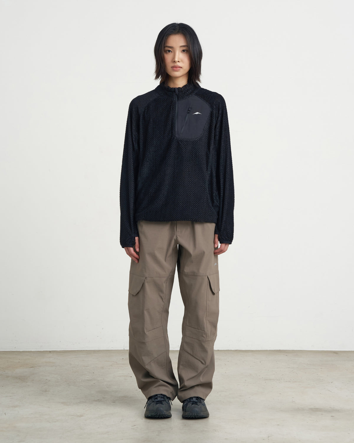 GOYOWEAR / Octa Light-Weight-Half Zip - Black