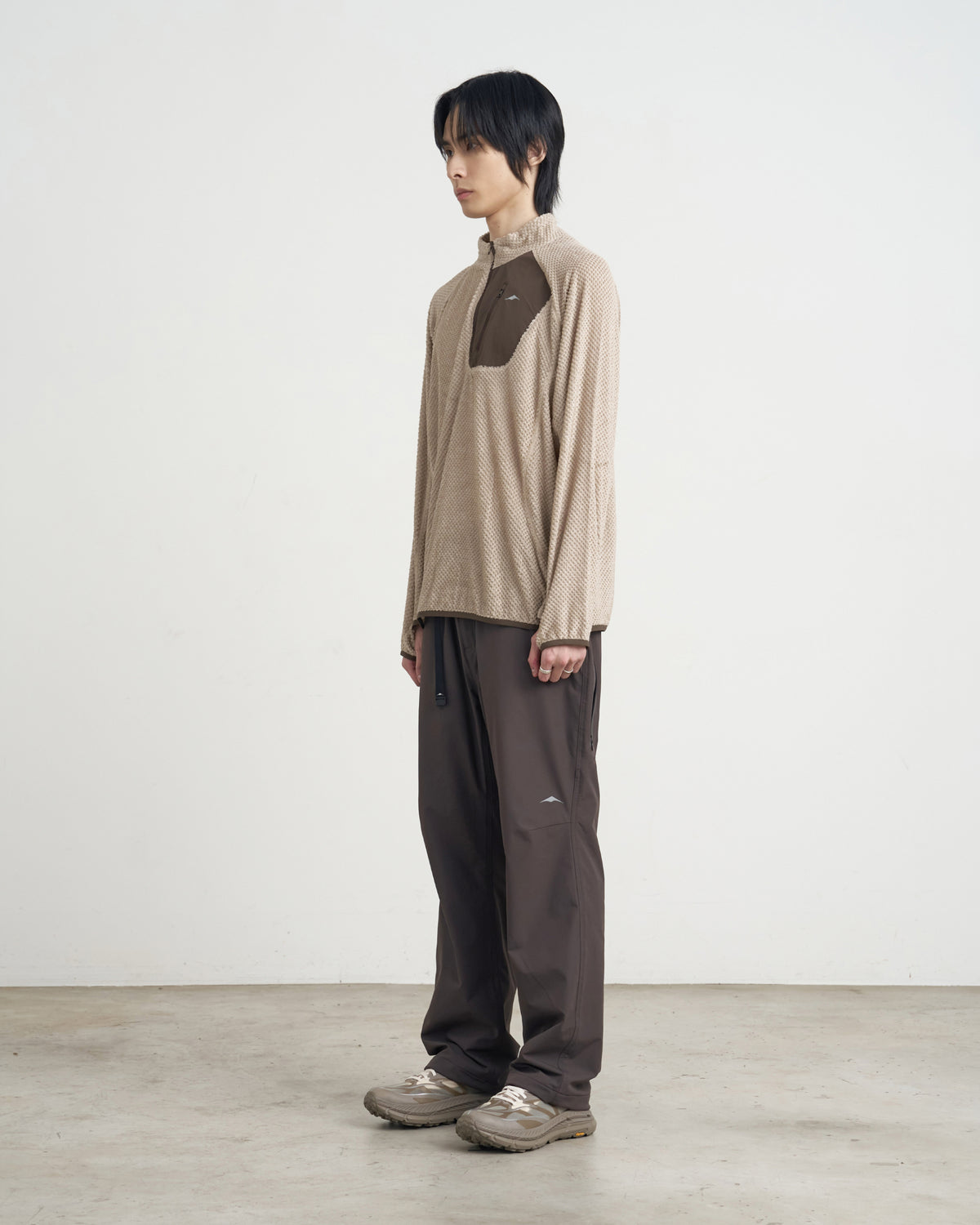 GOYOWEAR / Octa Light-Weight-Half Zip - Beige