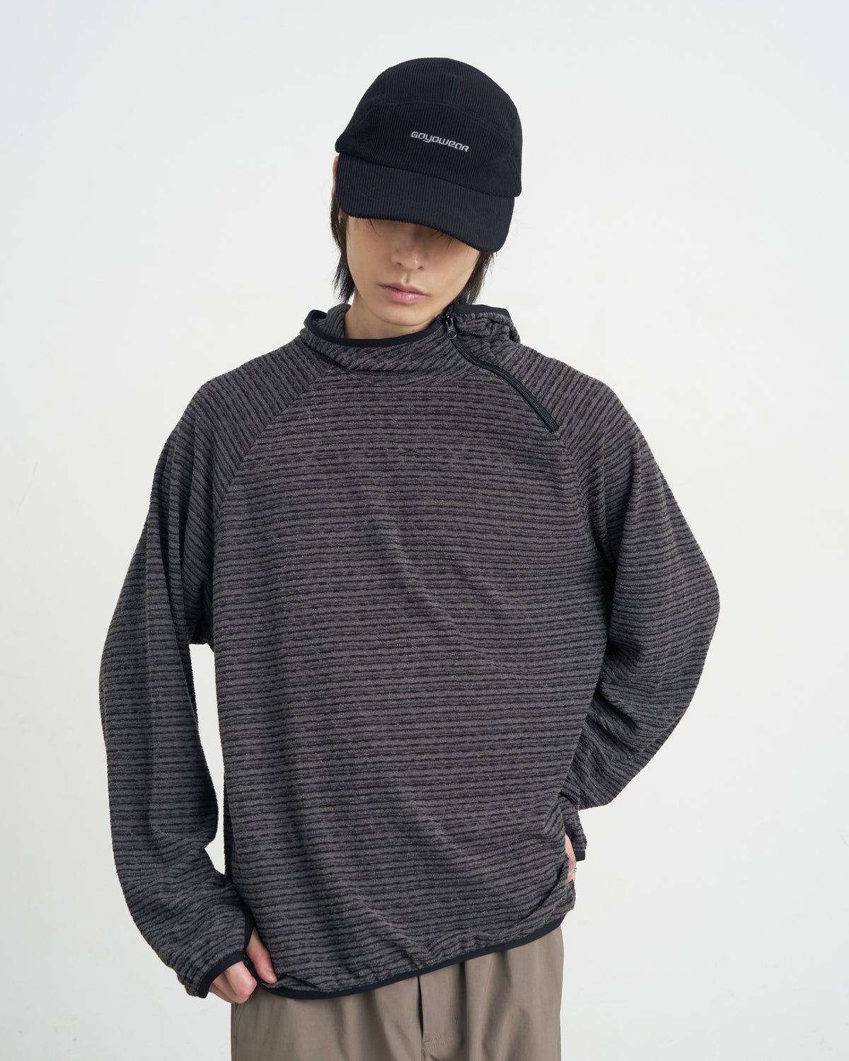 GOYOWEAR / Grid Fleece Cap - Black