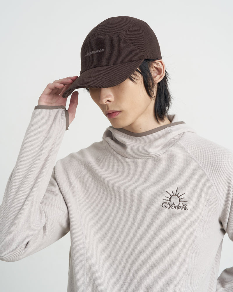 GOYOWEAR / Grid Fleece Cap - Brown