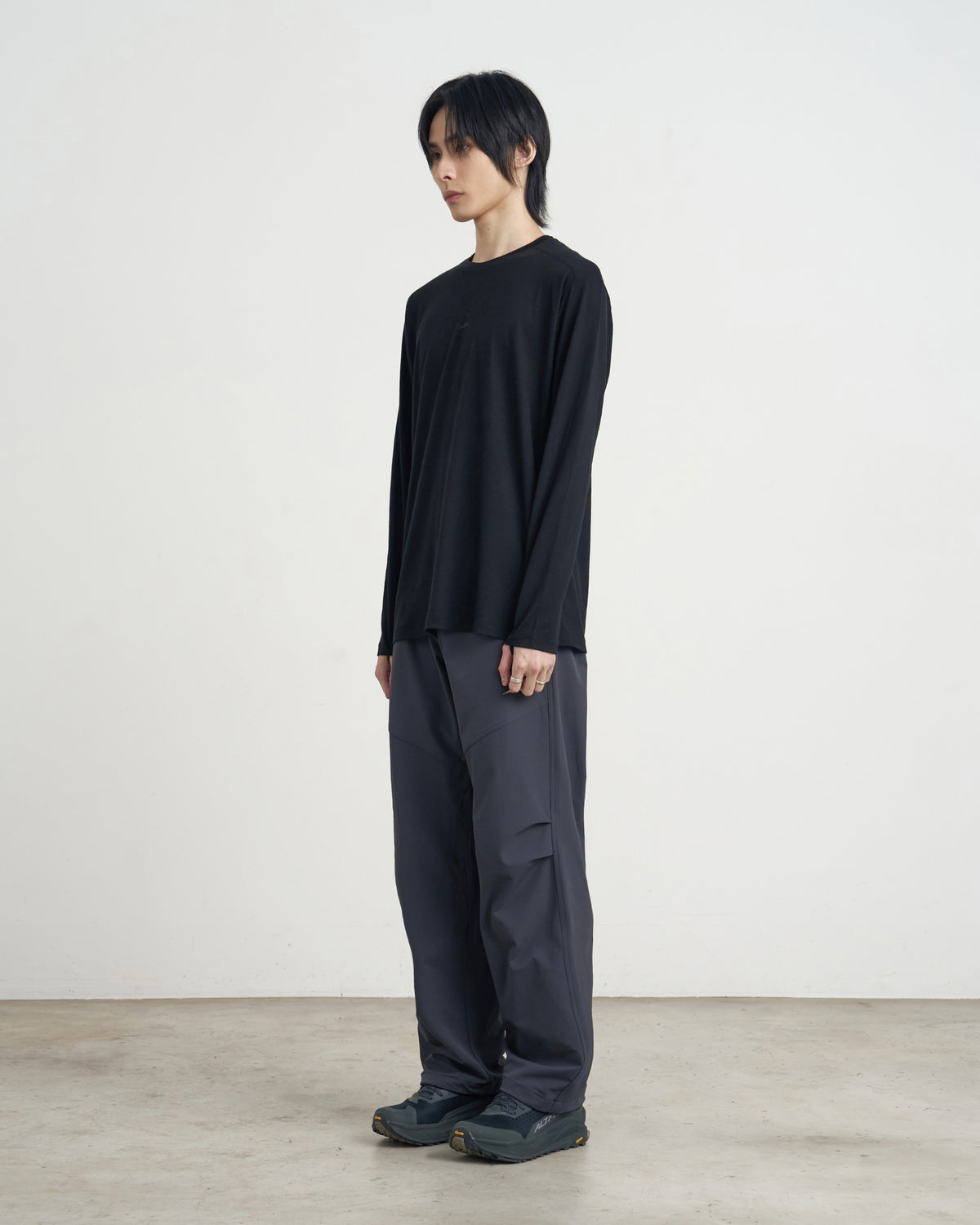 GOYOWEAR / Brushed Relax Pants - Dark Grey