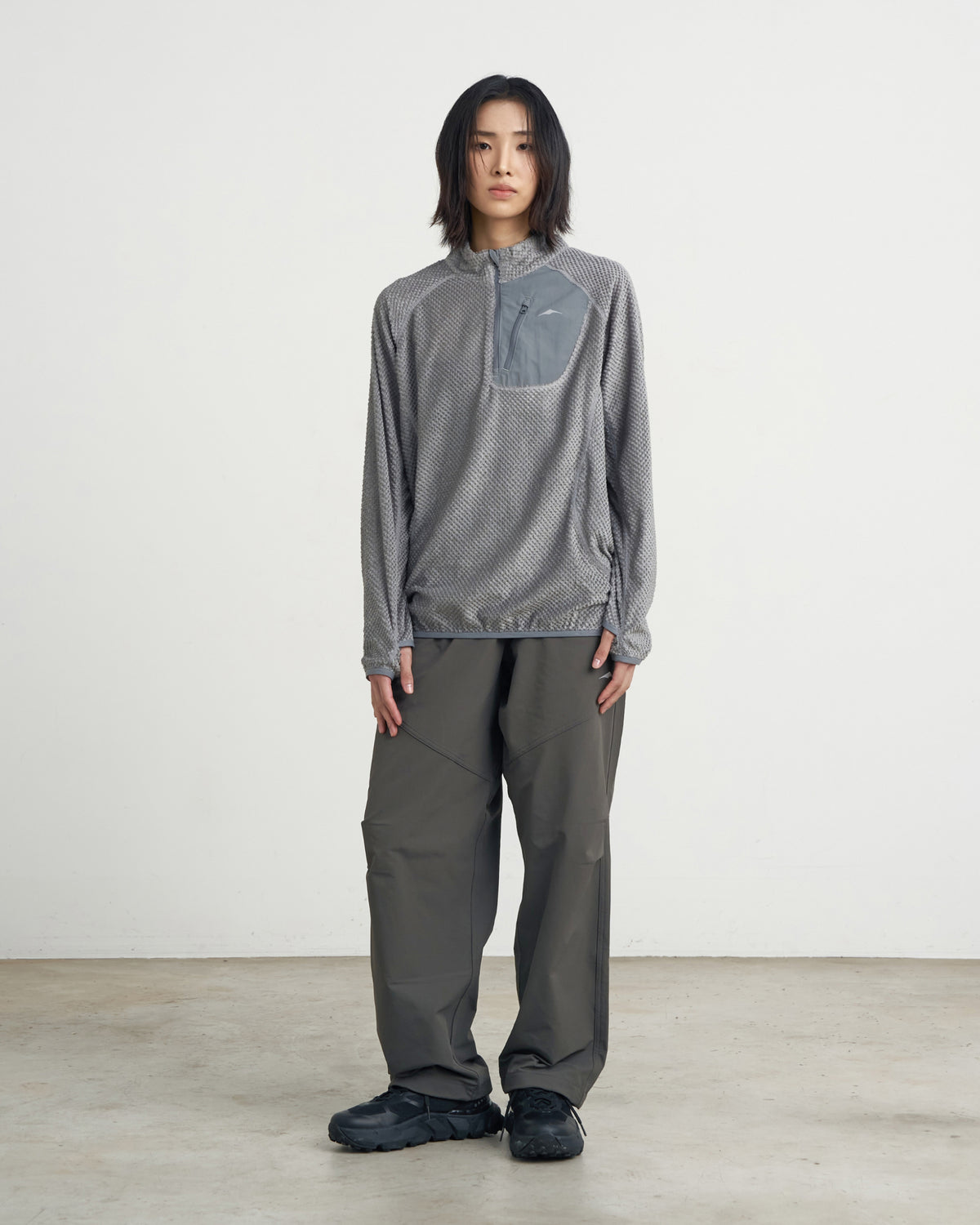 GOYOWEAR / Brushed Relax Pants - Khaki Grey