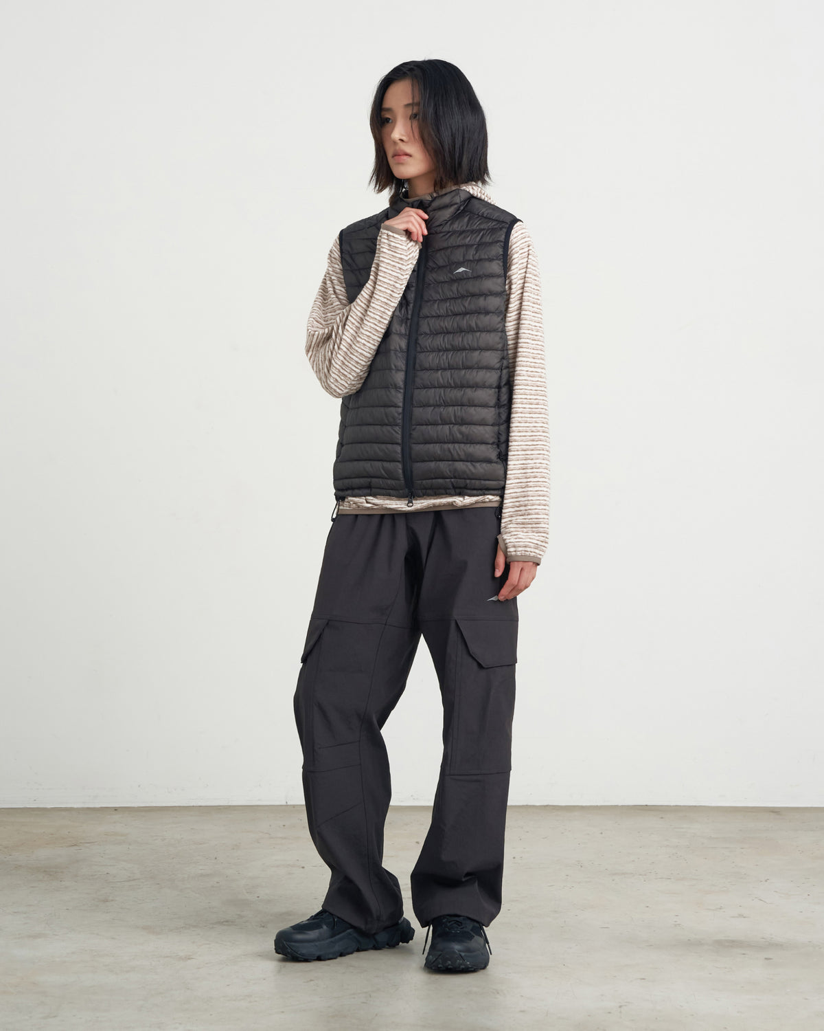 GOYOWEAR / Utility Wide Cargo Pants - Brown
