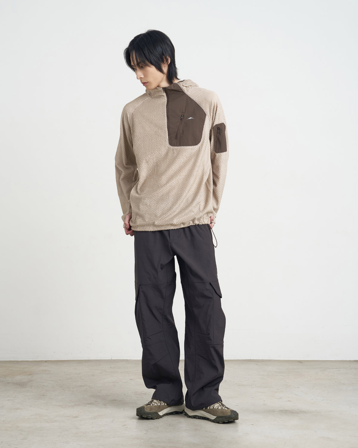 GOYOWEAR / Utility Wide Cargo Pants - Brown