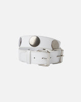 TAKARAVACO / Mirror Rivet Belt - White