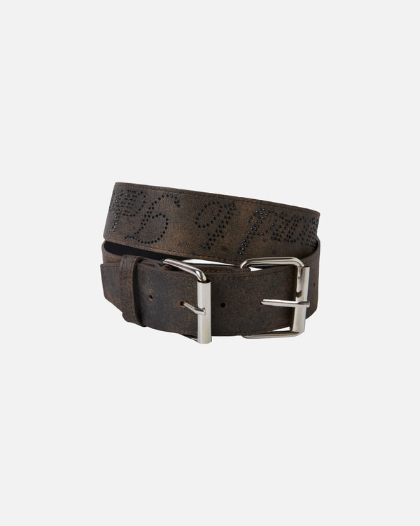 TAKARAVACO / Hotfix Double Buckle Belt - Brown