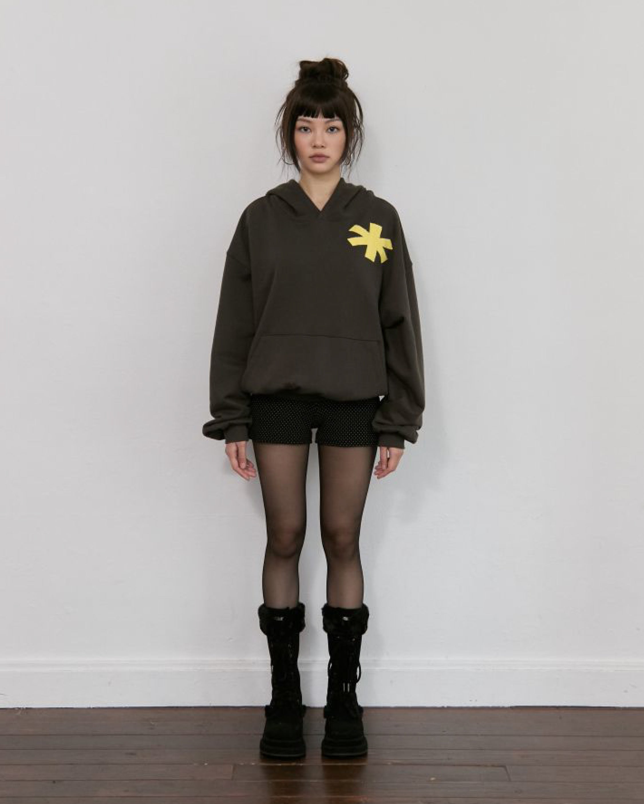 Asterisk Hoodie - Khaki Brown