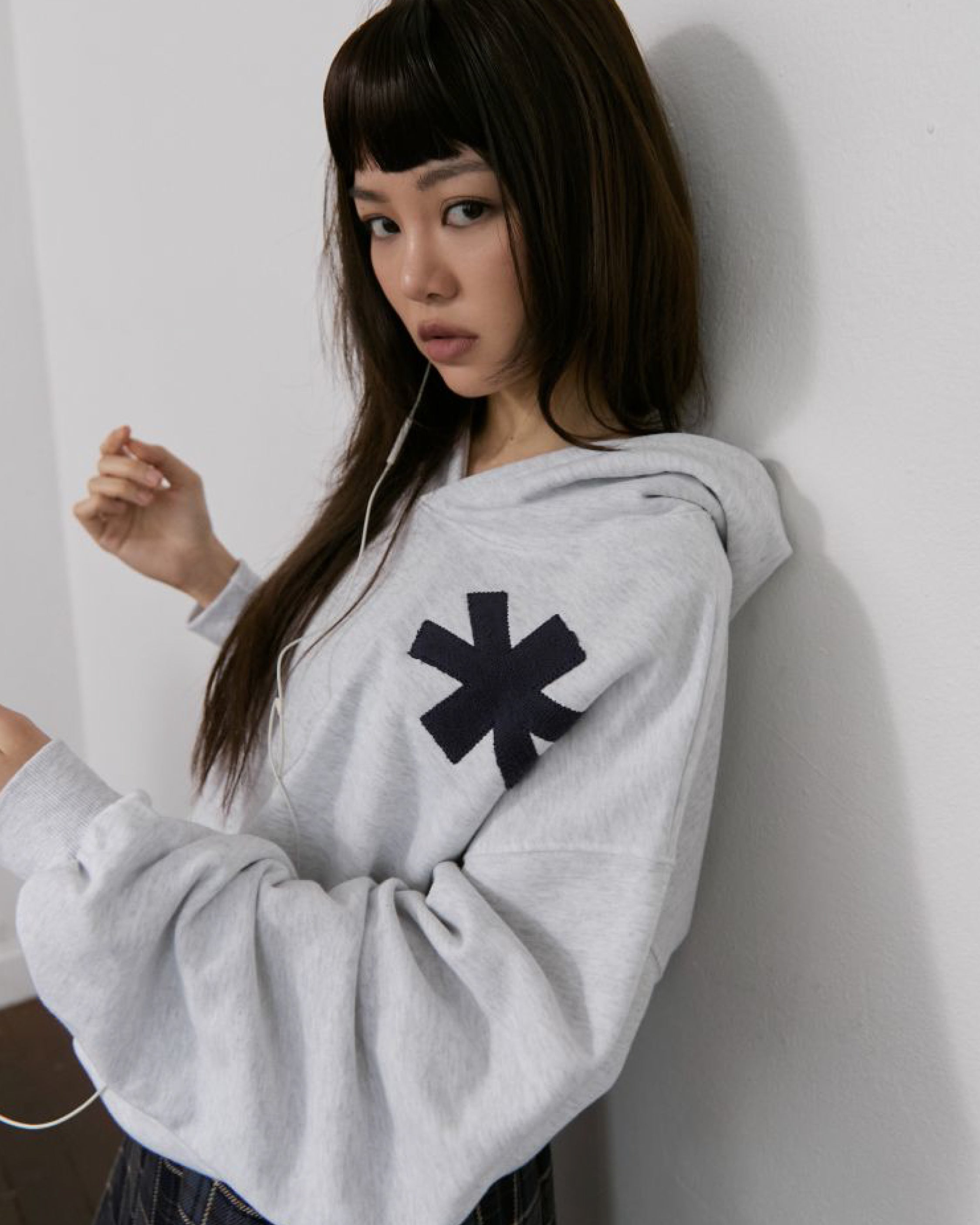 Asterisk Hoodie - Light Gray