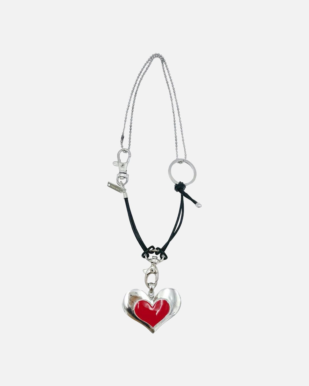 Heart Metal Necklaces - Red