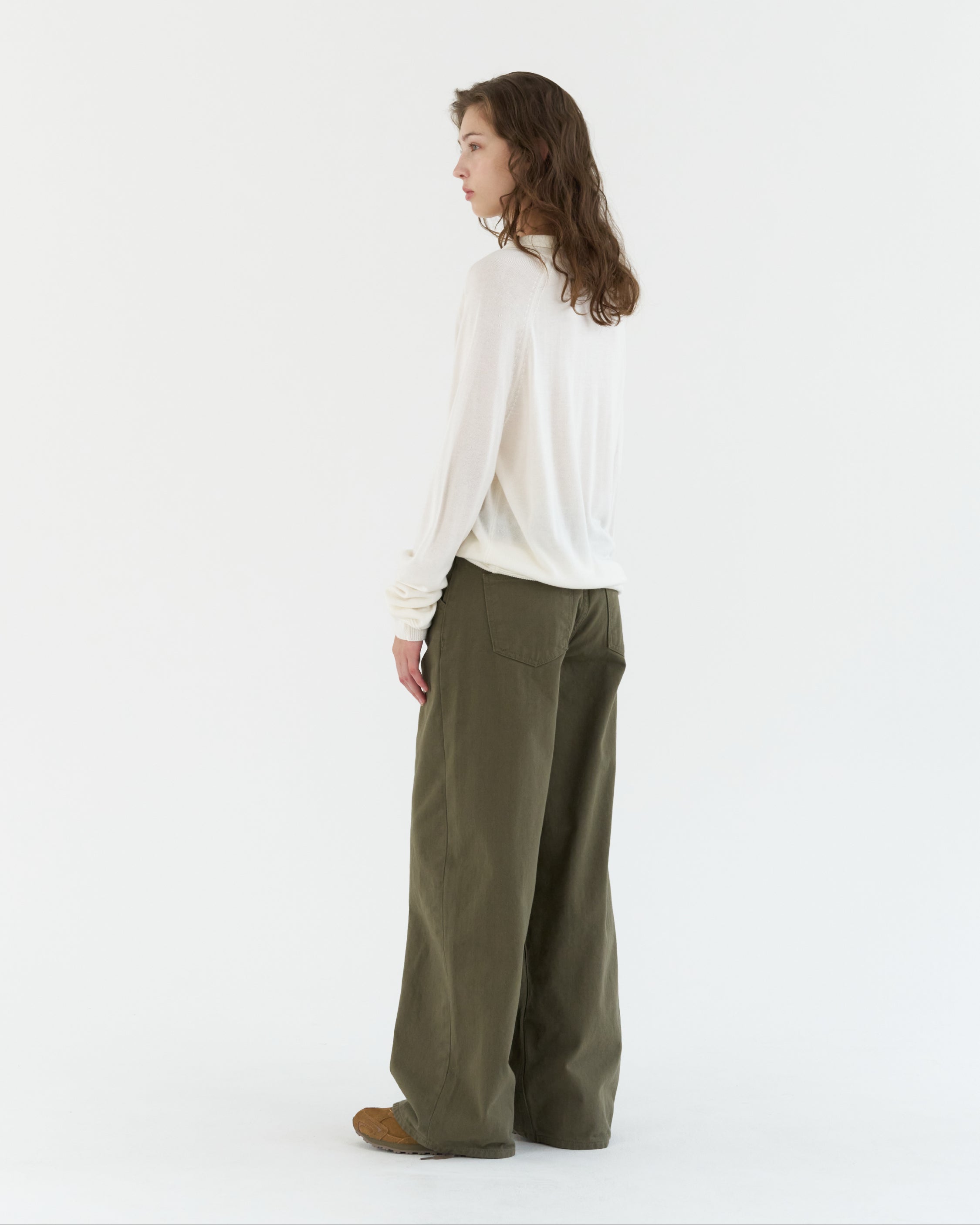 GBH / Wool Silk Polo Knit - Ivory