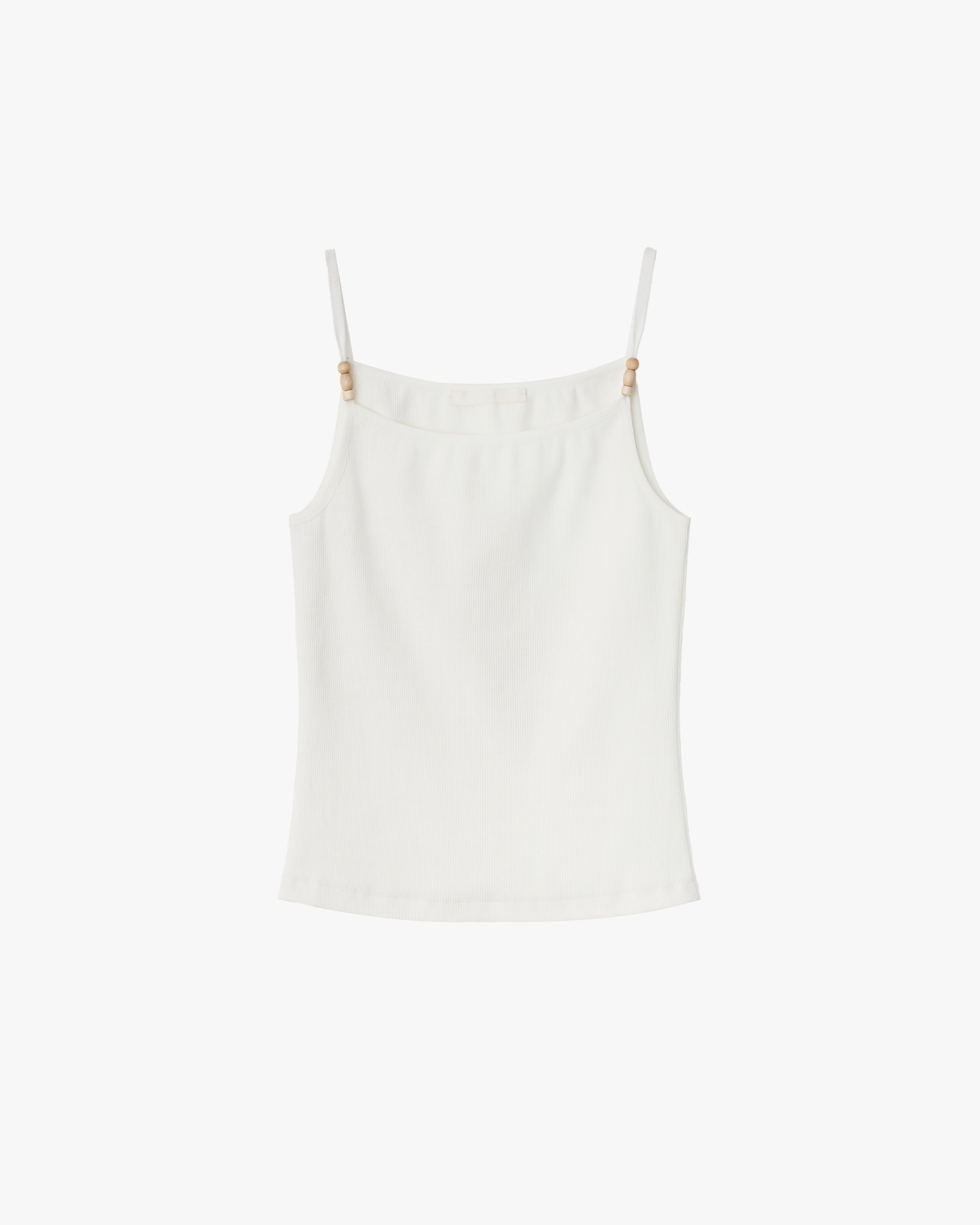 GBH / Wood Beads Sleeveless - White
