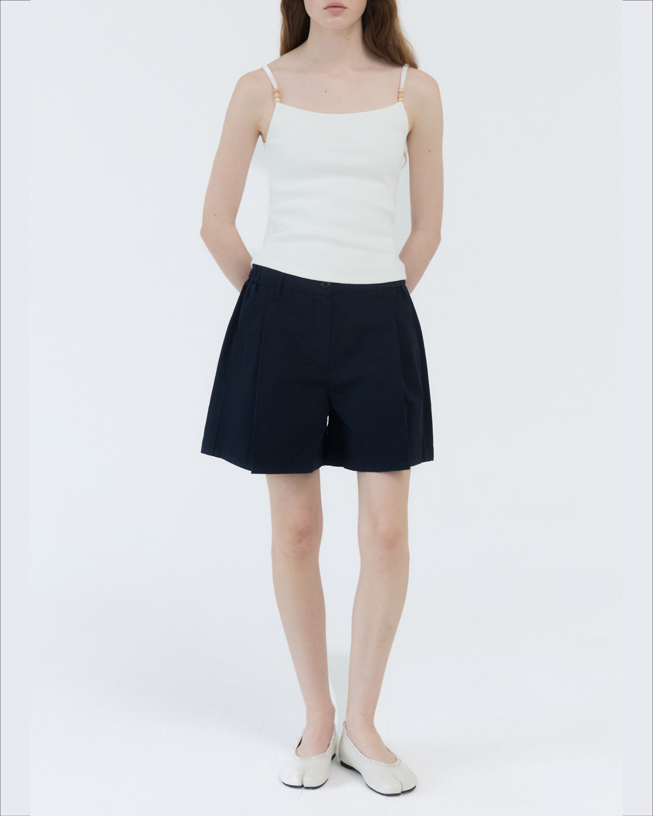 GBH / Wood Beads Sleeveless - White