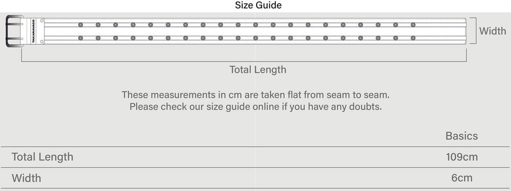 Two Line Eyelet Belt - Black